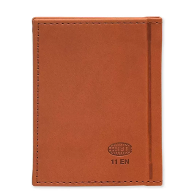 Fis 2024 Pocket Diary Italian Pu English Sewn Cover Brown -FSDI11EN24BR