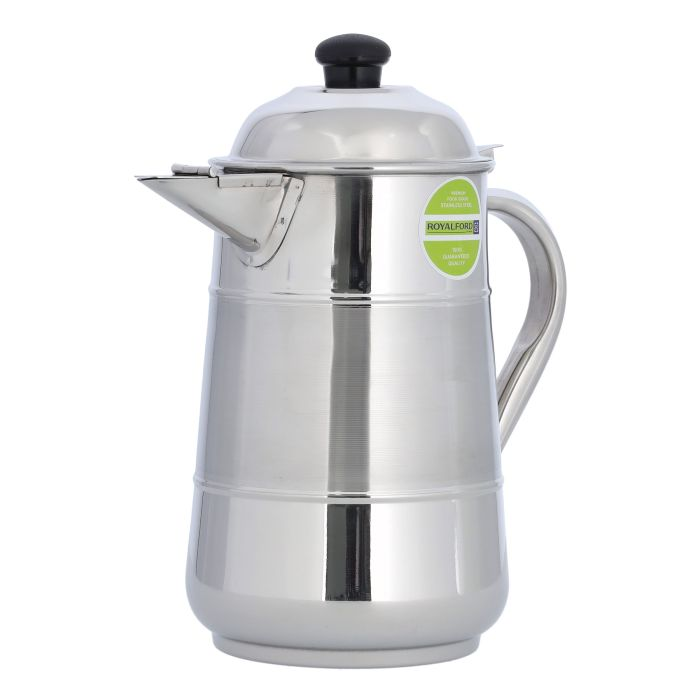 Milk Jug, 1.6L Stainless Steel Jug With Handle, RF10156 | Two Tone Body With Bakelite Knob | Spill Proof Lid & Pour Spout | Perfect Water Camping, Hiking & More