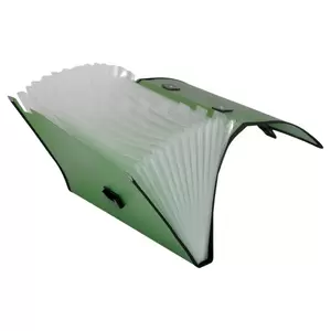 FIS Expanding File Metalic 13 Pockets Green Color, F/S (210 x 330 mm) Size - FSPG1306GR