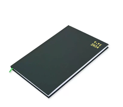 FIS A4 Diary 2024 Arabic/English (Saturday & Sunday Combined) Green - FSDI47AE24GR