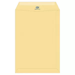 FIS Manila Envelopes, Glued Ribbed, Pack of 50 Pcs. 9 x 6 inch, 90 GSM - FSME9032GR50