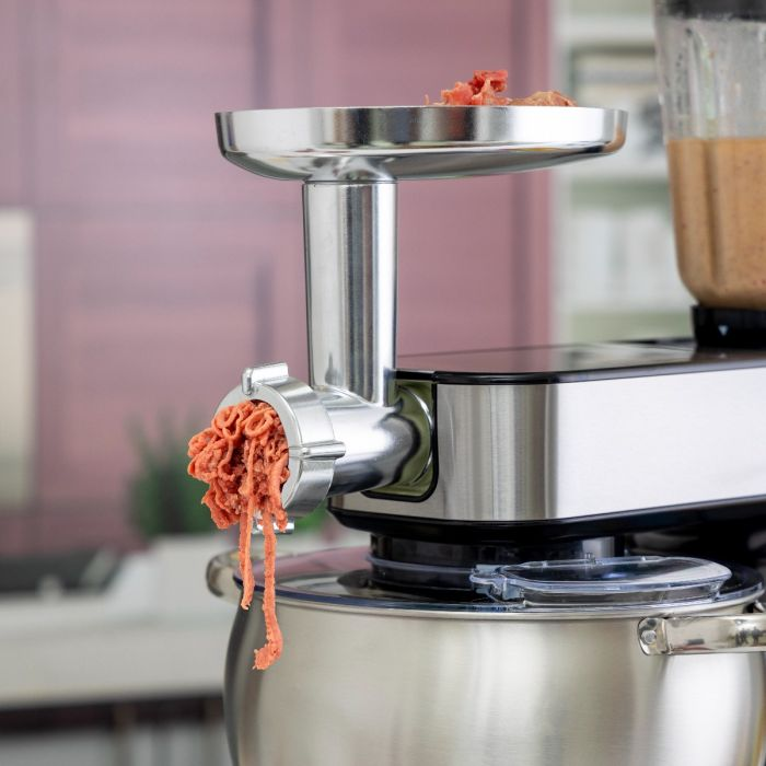 Multi-Function Kitchen Machine, GSM43044 | 10L Stainless Steel Bowl With Lid | 1.5L Glass Blender Jar | Meat Grinder | 6 Speed Control | Kitchen Electric Mixer With Dough Hook, Whisk, Beater