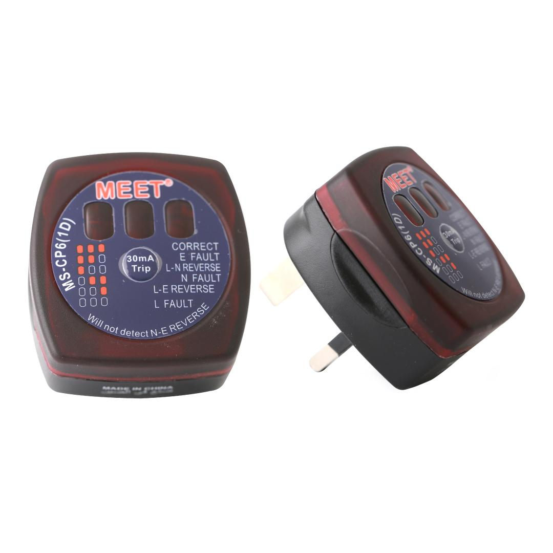 MS CP6(Socket Tester with RCD Function 200-250V and ELCB Trip Test (30ma Trip)