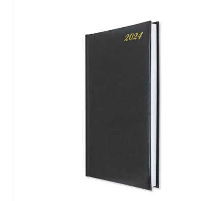 FIS Diary 2024 (English) Black, A4 - FSDI42EN24BK