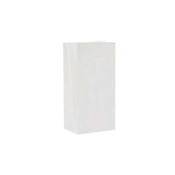 Square White Bottom Paper Bags 500 pieces 12x7.5x24 Cm