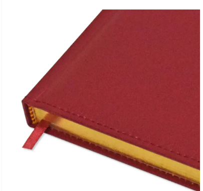 FIS A4 Golden Diary 2024 (English) Maroon - FSDI44EG24MR