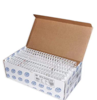 48-Piece FIS Metal Binding Wire 7/8 inch 23 Loop 2:1, 22.2 mm, White -FSBDW78WH