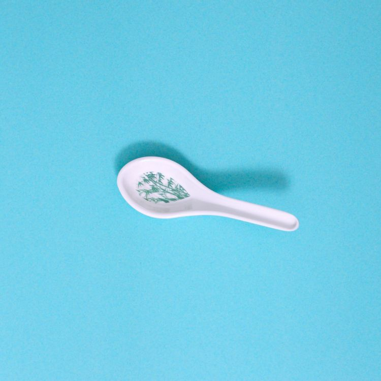 Royalford Melamine Ware Soup Spoon - Melamine - White - RF9897