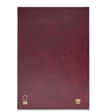 FIS Bonded Leather Diary 2024 (English) Maroon, A4 - FSDI40EBI24MR